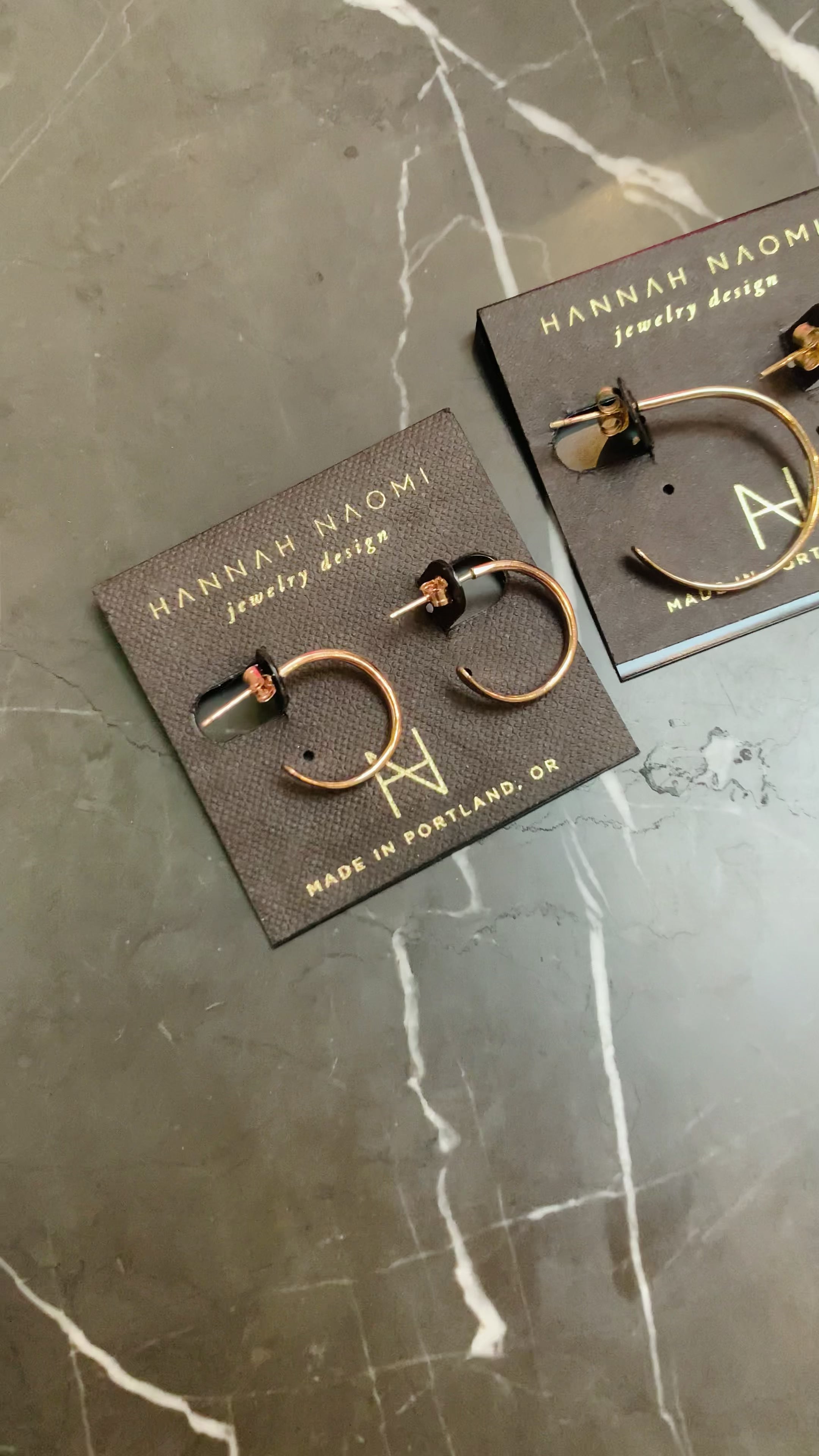 Personalised Large Hoop Charm Earrings | Posh Totty Designs