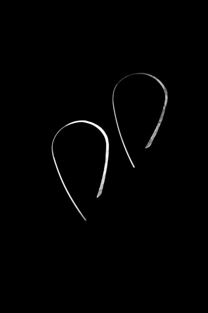 Mini U-Shaped Open Hoop Earrings, Gold Fill, Rose Gold Fill, or Sterling Silver