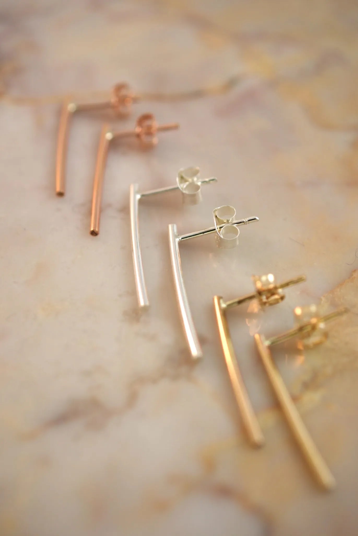 Italian Hoop Earrings Rose Gold | Sterling silver hoop earrings, Hoop  earrings, Rose gold earrings