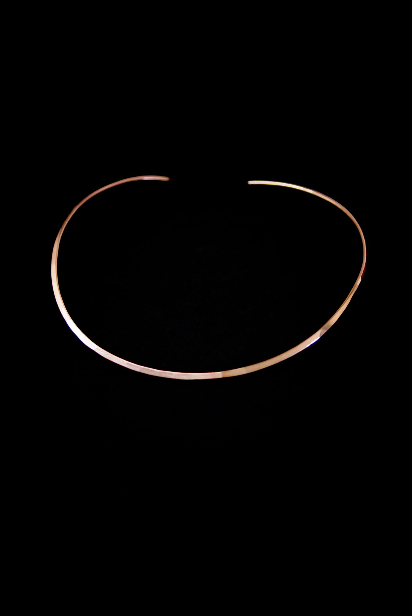 Hammered Collar Necklace, Gold Fill, Rose Gold Fill, or Sterling Silver
