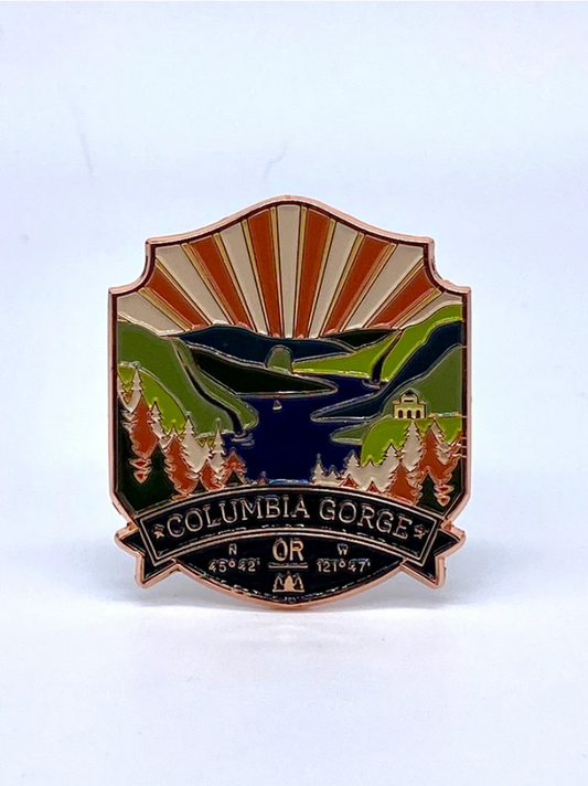 Columbia Gorge Enamel Magnet