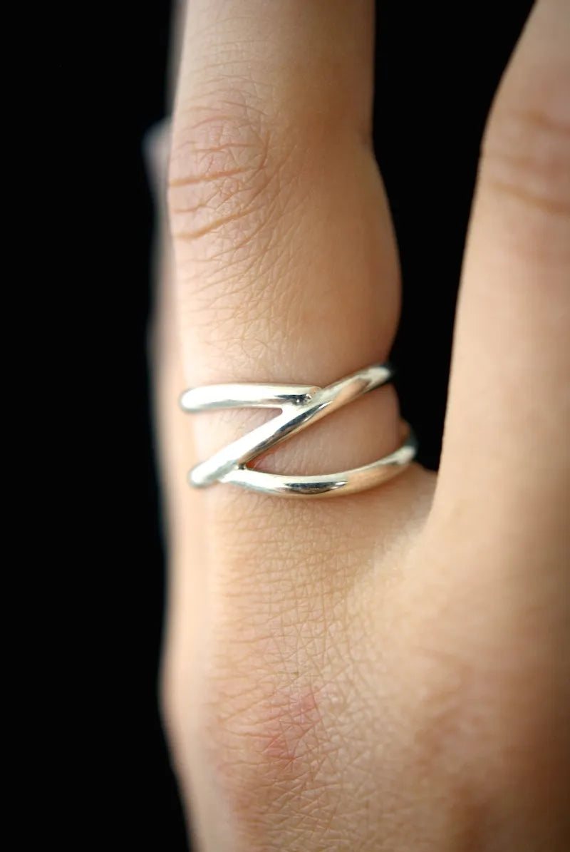 Branch Ring, Sterling Silver