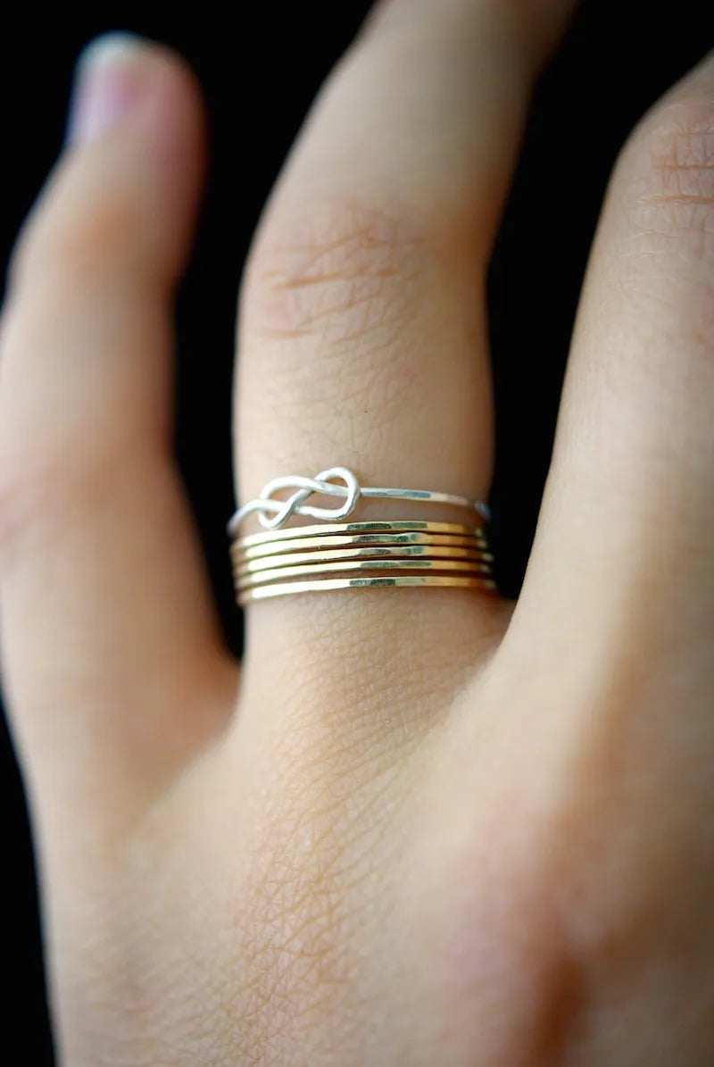 Infinity Knot Ring, Sterling Silver