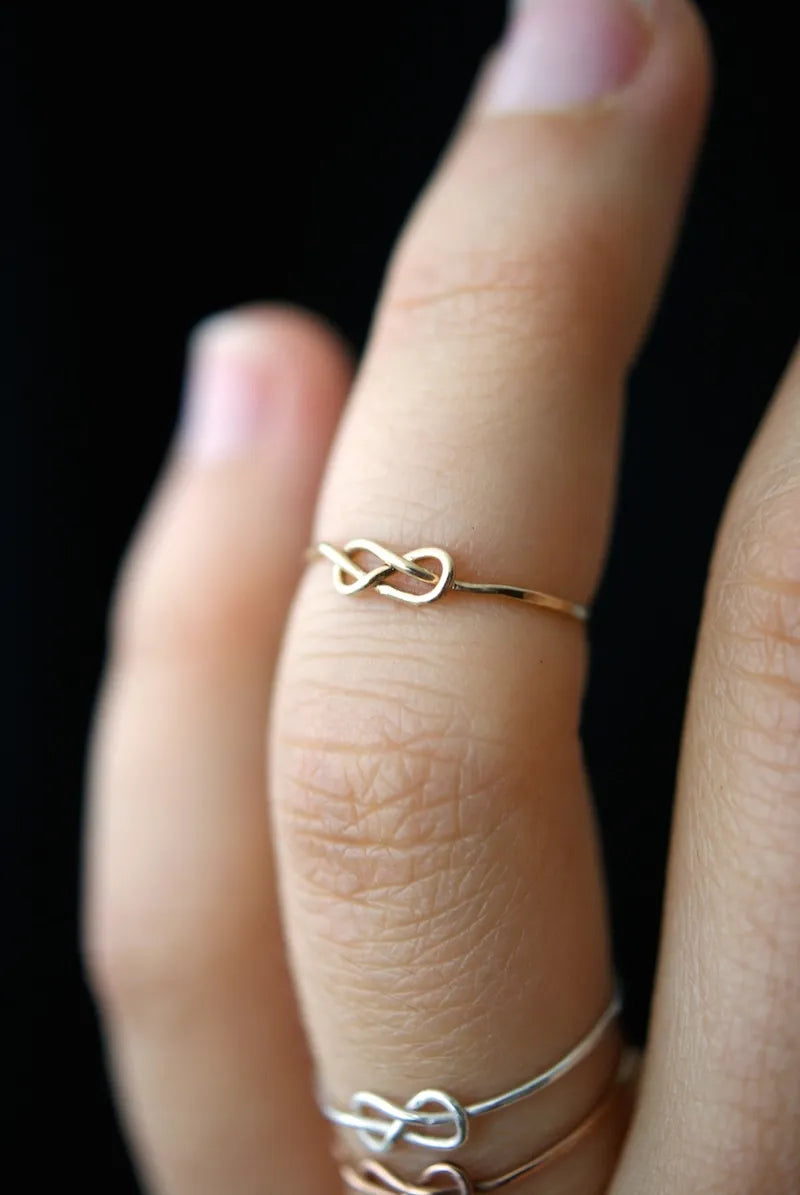 Infinity Knot Ring, 14K Gold Fill