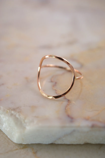 Circle Ring, 14K Rose Gold Fill