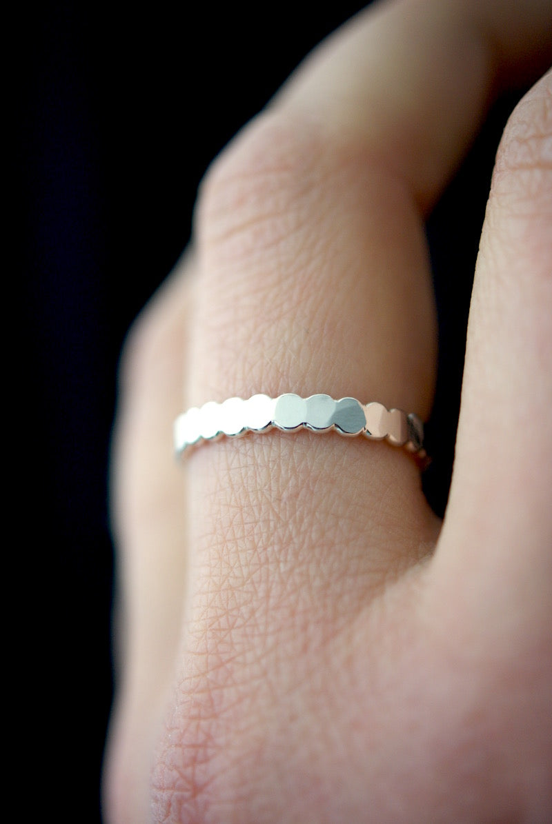 Bead Ring, Sterling Silver