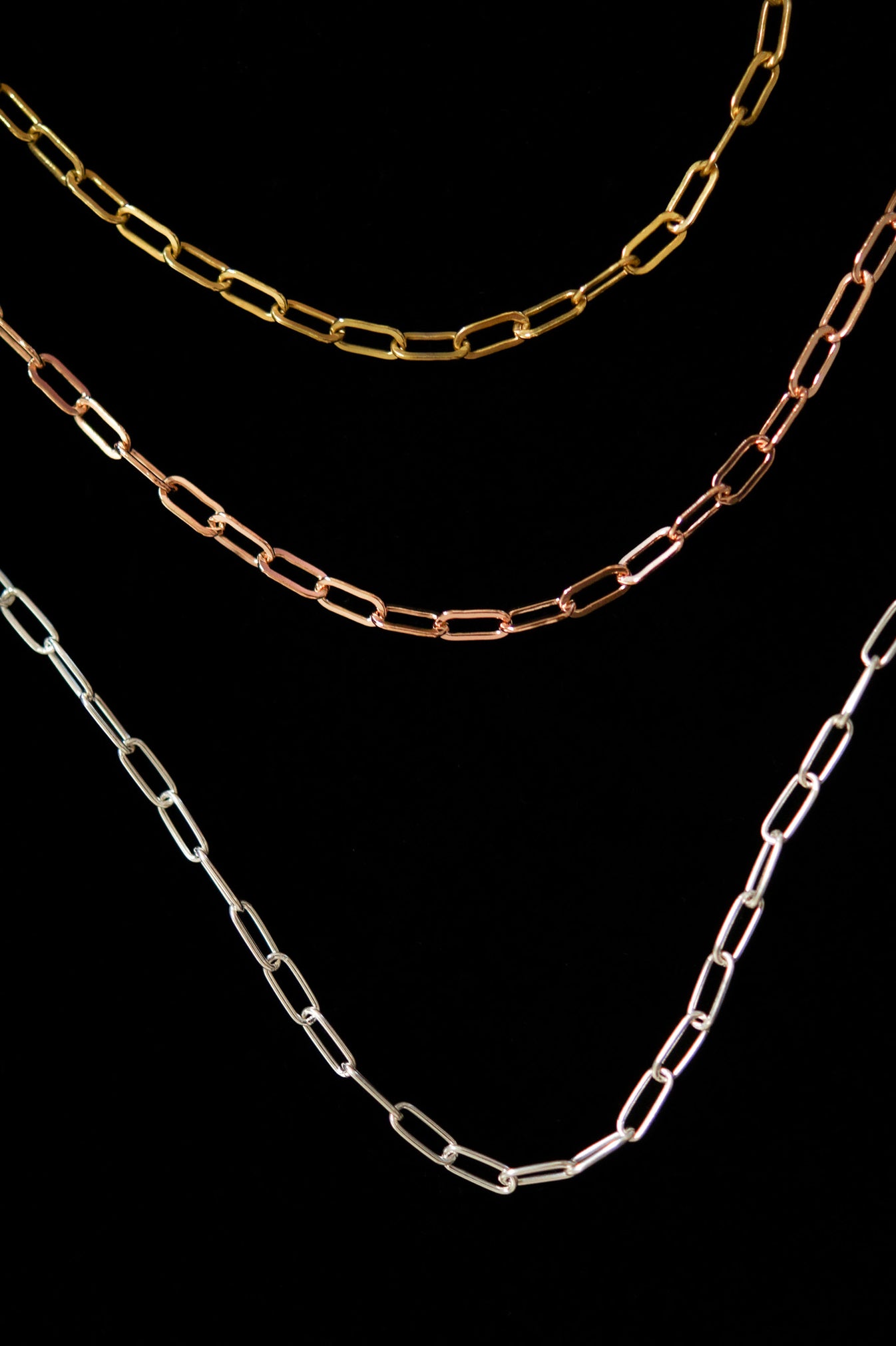 Rectangle Chain Necklace – Hannah Naomi Jewelry