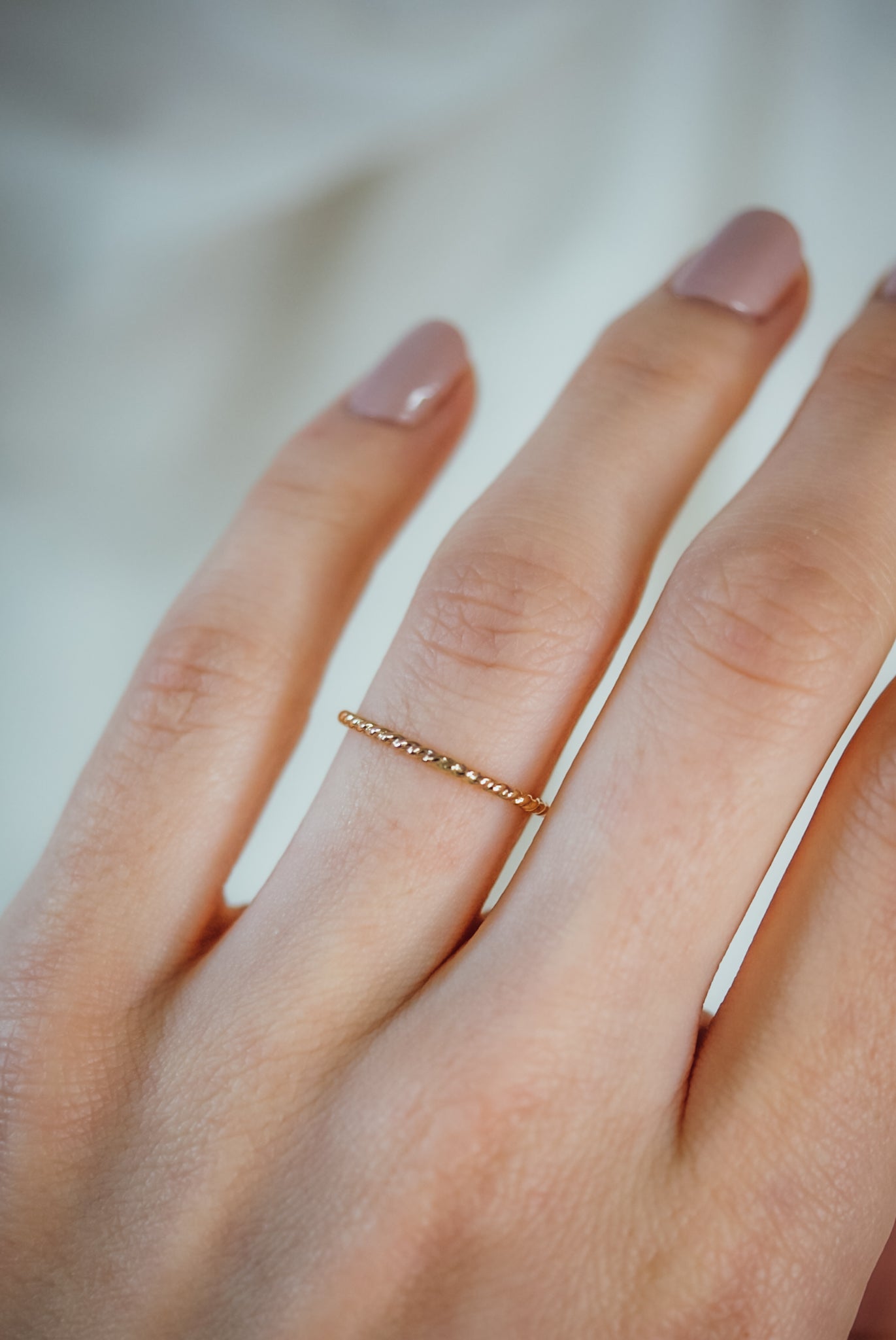 Twist Ring, Solid 14K Rose Gold – Hannah Naomi Jewelry