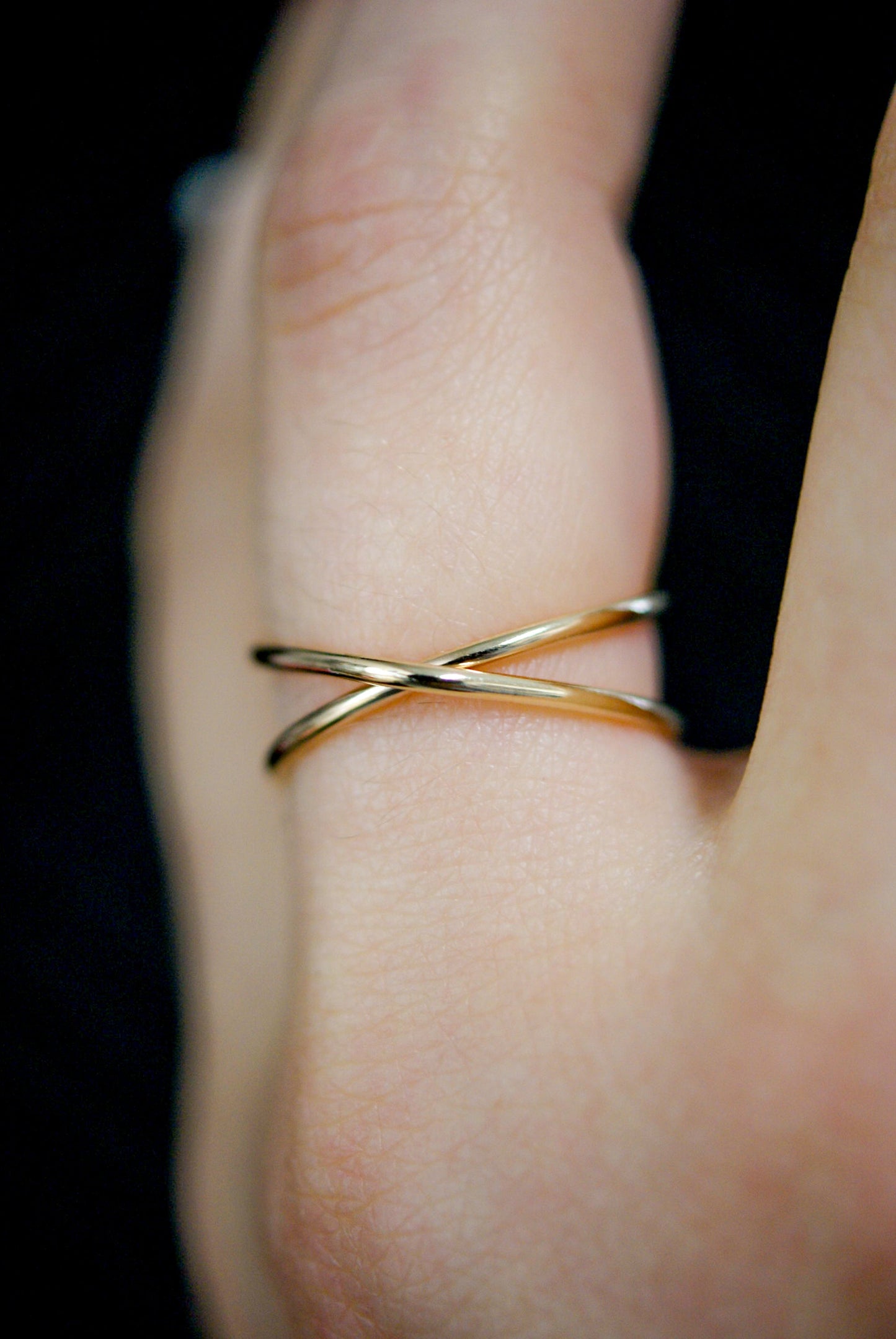X-Ring, Solid 14K Gold