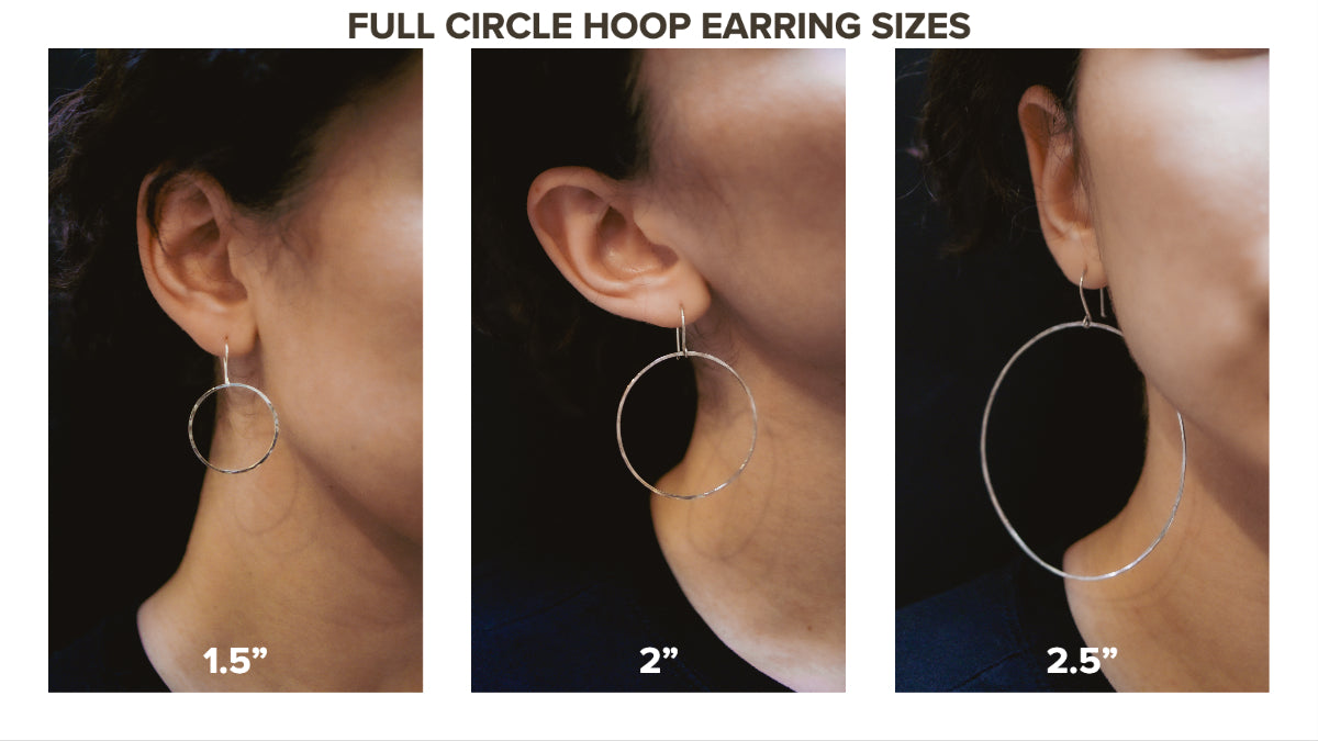 Full Circle Hoop Earrings