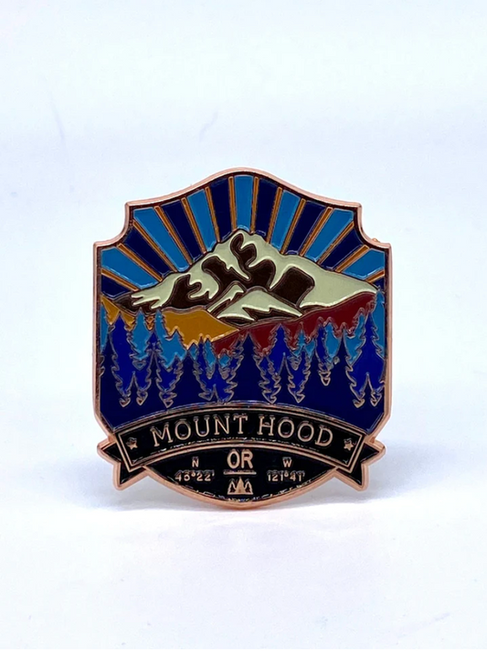 Mount Hood Enamel Magnet