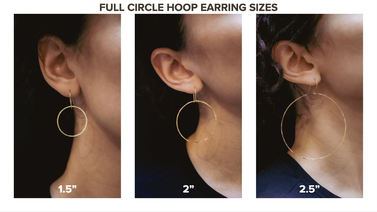 Full Circle Hoop Earrings