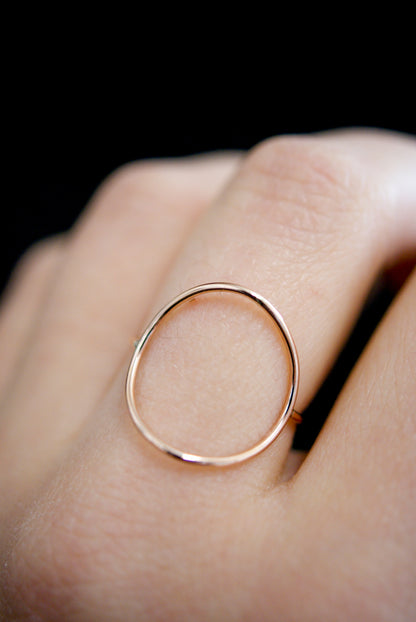 Circle Ring, 14K Rose Gold Fill