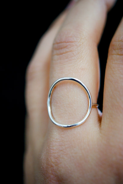 Circle Ring, Sterling Silver