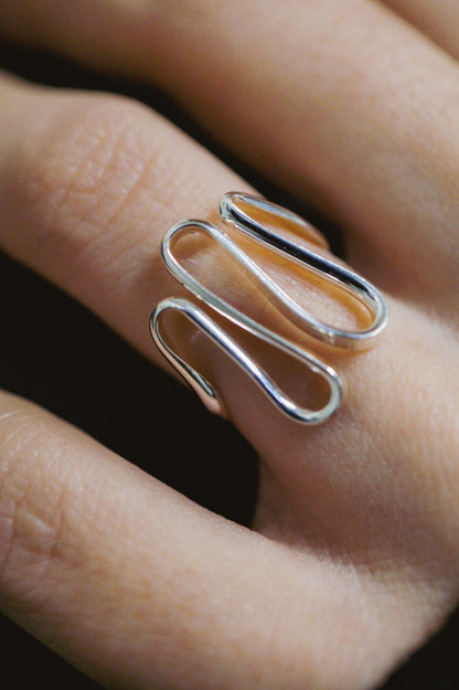 Form Ring, Sterling Silver