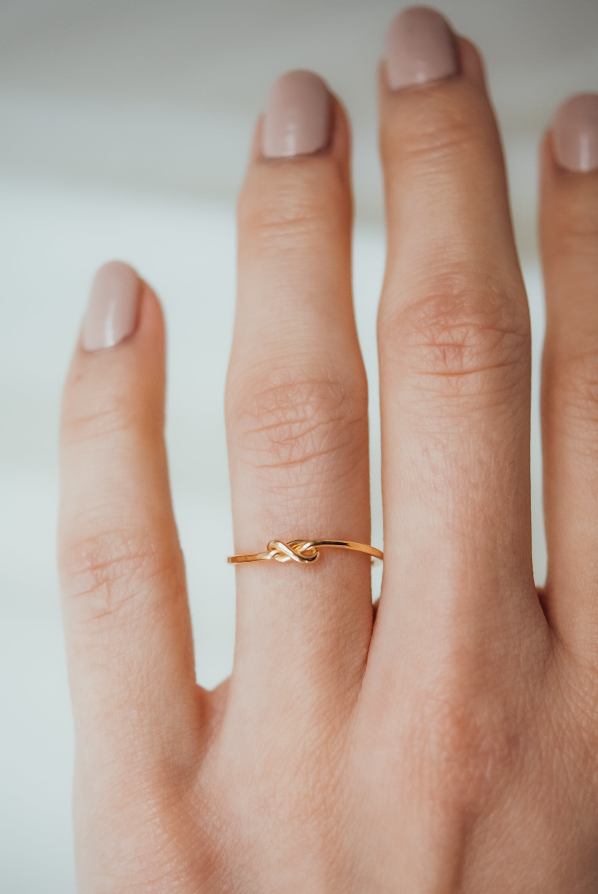 Closed Knot Ring Solid 14K Gold Hannah Naomi Jewelry