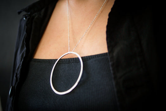 Large Open Circle Necklace