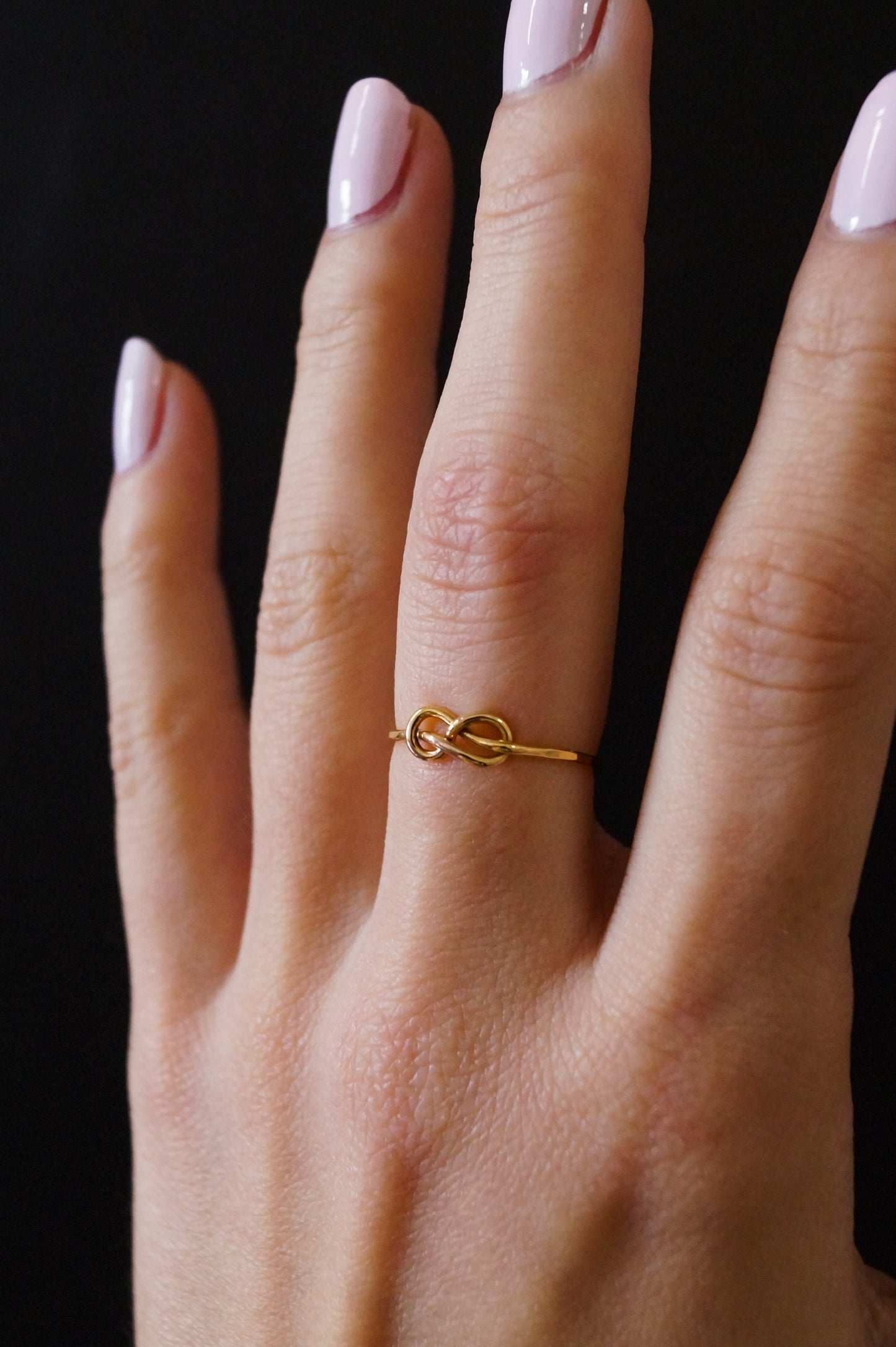 Infinity Knot Ring, 14K Gold Fill