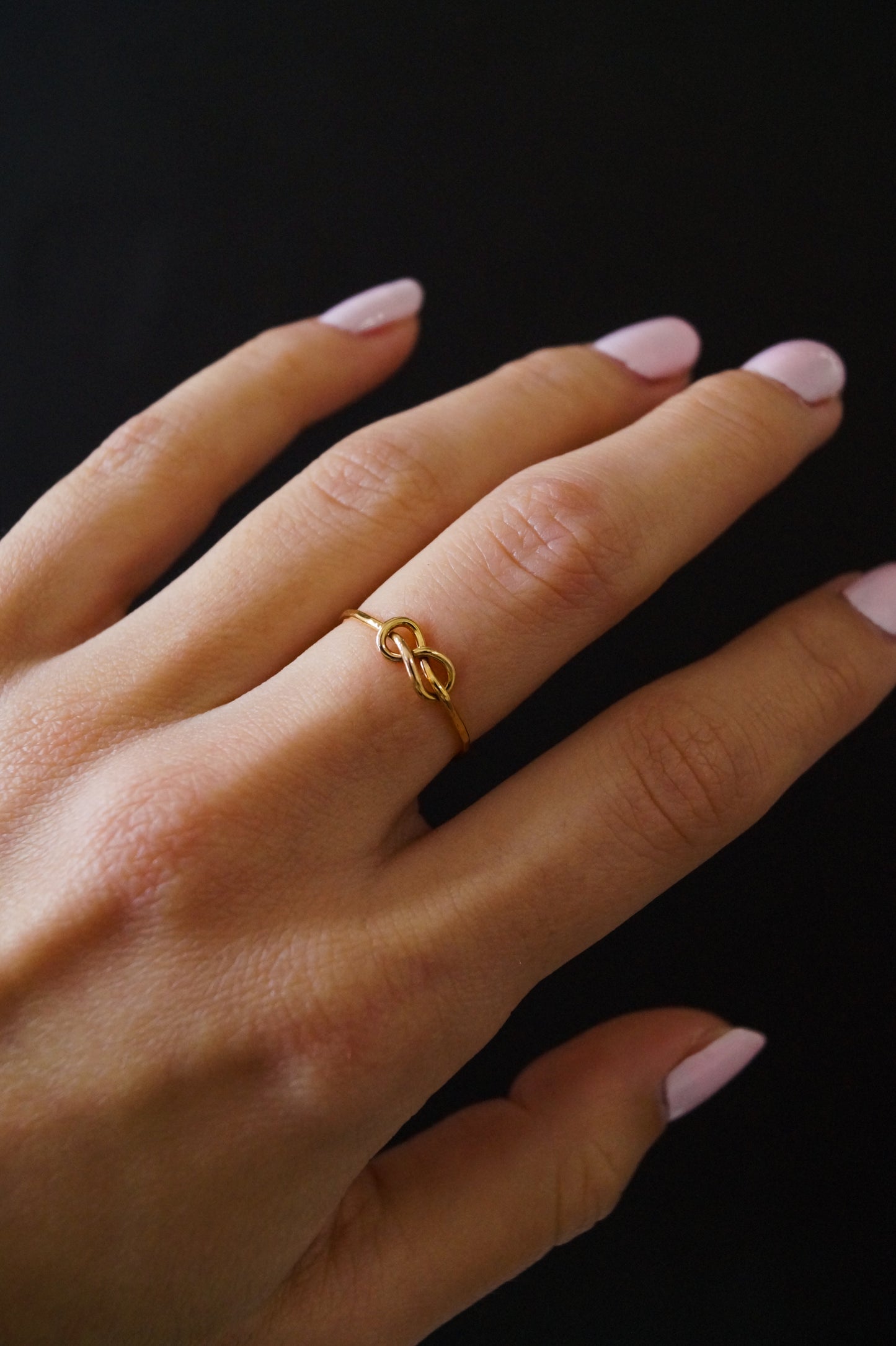 Infinity Knot Ring, 14K Gold Fill