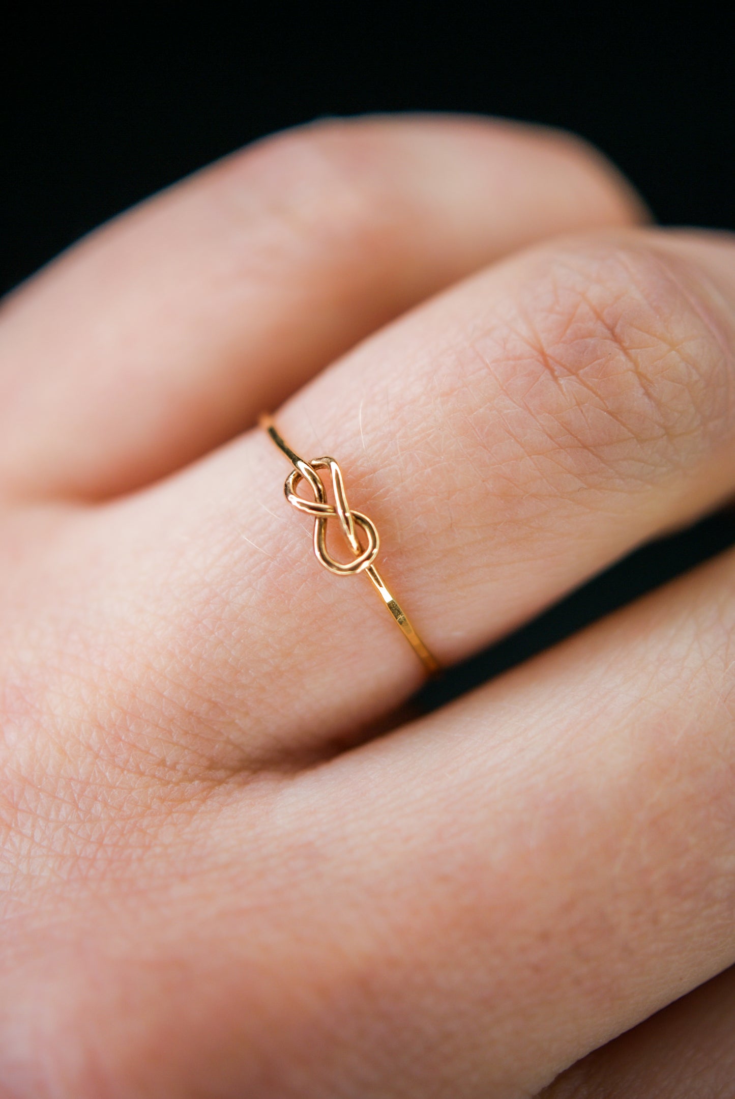 Infinity Knot Ring, 14K Gold Fill