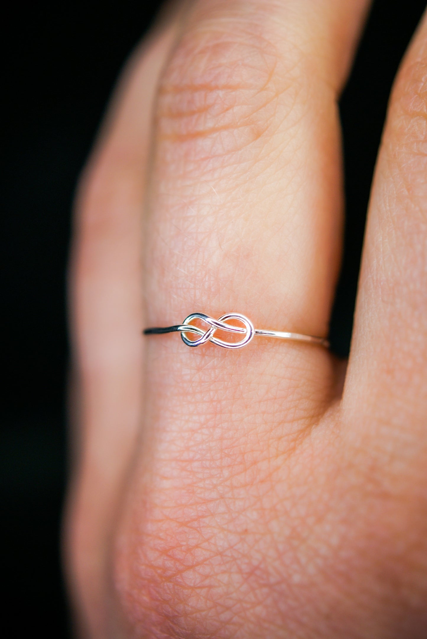 Infinity Knot Ring, Sterling Silver