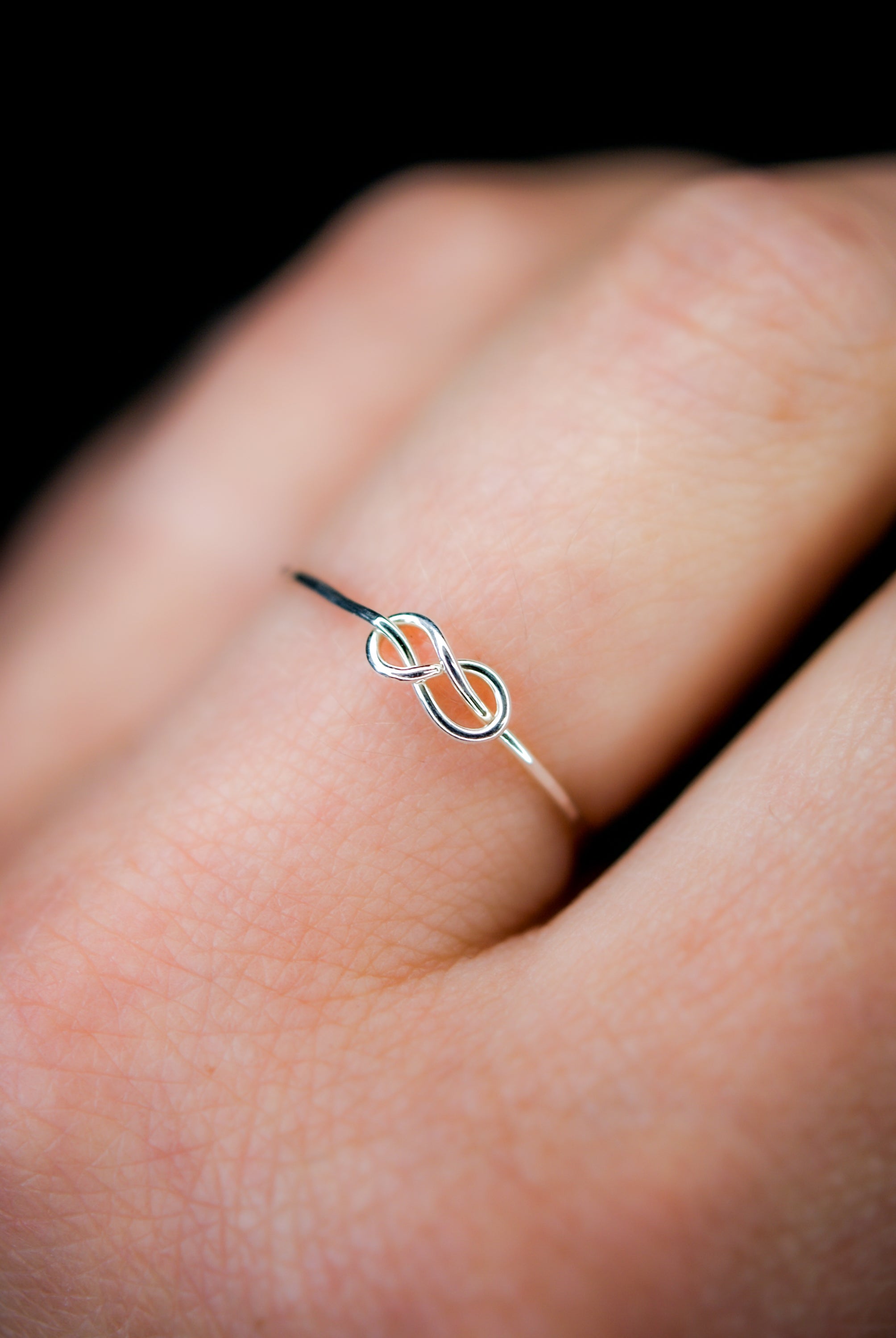 Infinity Knot Ring, Sterling Silver