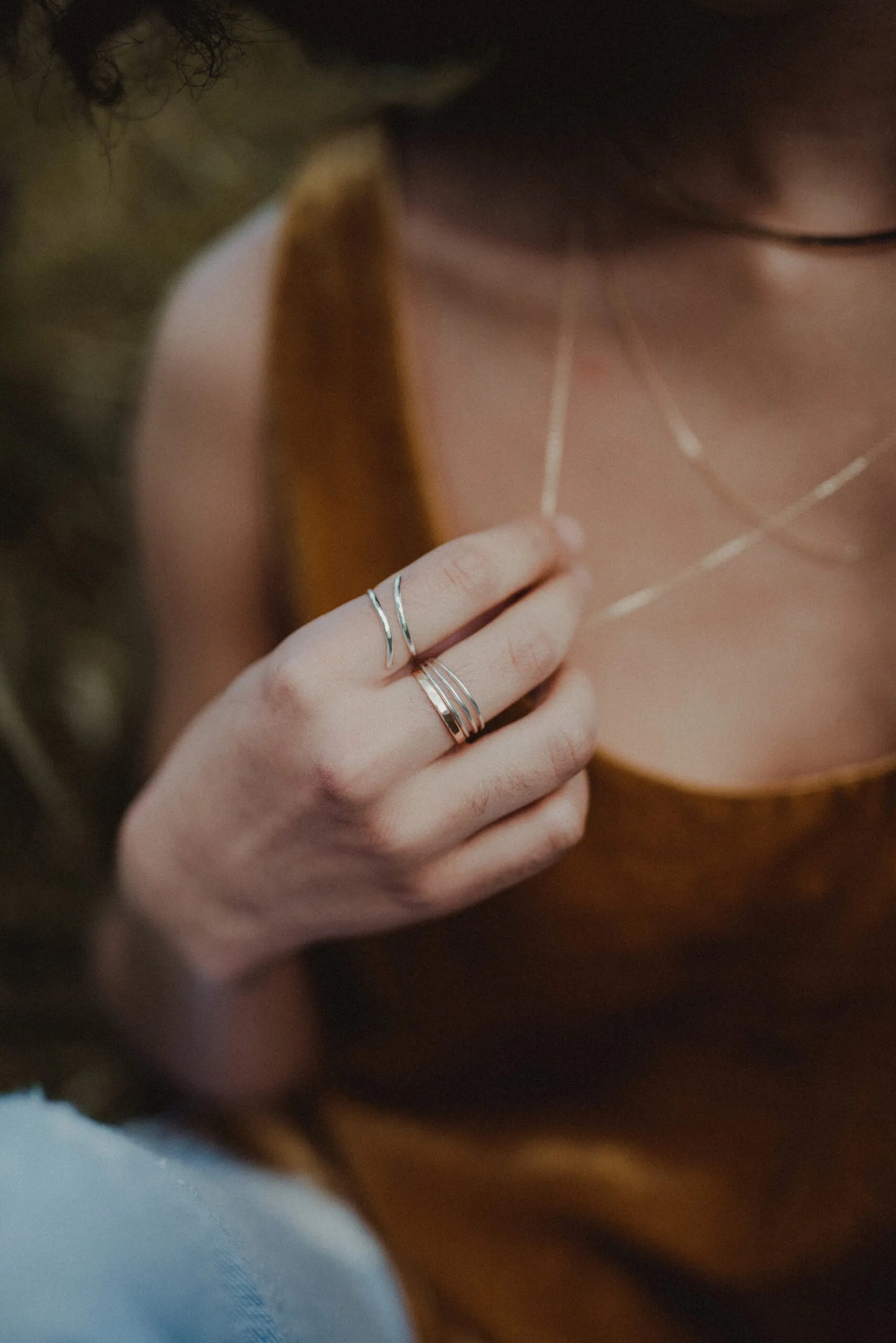 Open Curve Ring, Sterling Silver