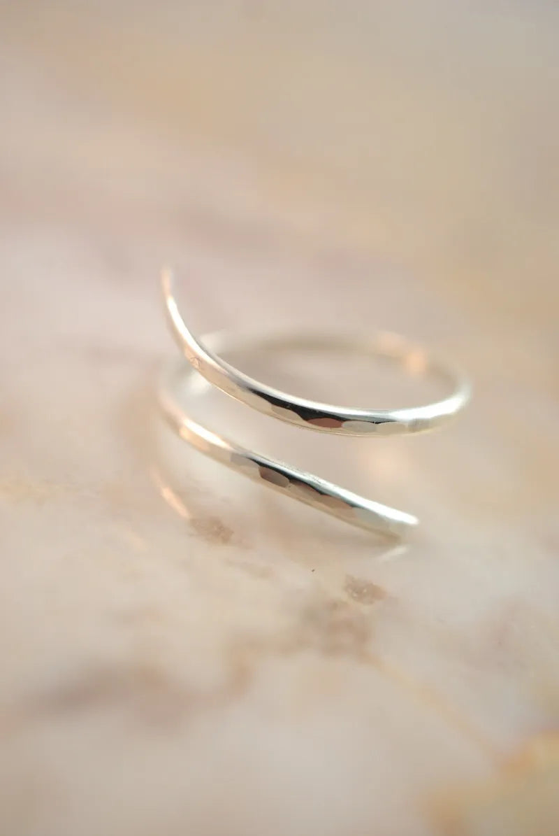 Open Curve Ring, Sterling Silver