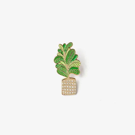 Potted Plant Enamel Pin