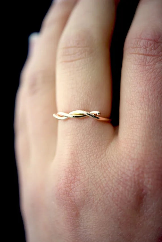 Barbed Wire Ring, 14K Gold Fill