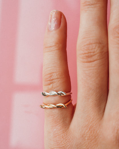 Barbed Wire Ring, Sterling Silver