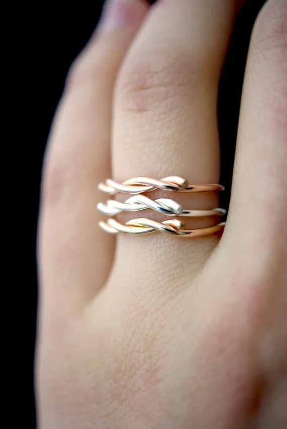 Barbed Wire Ring, 14K Rose Gold Fill