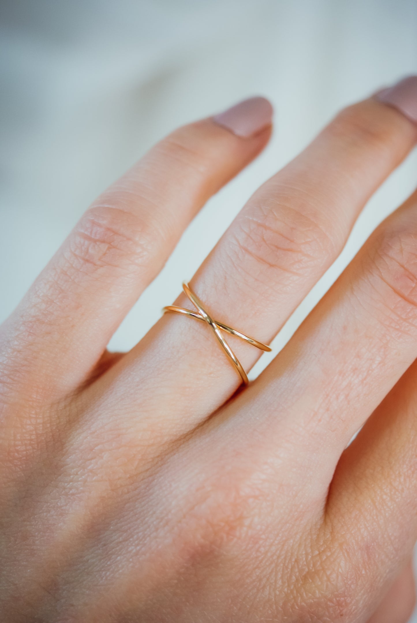 X-Ring, Solid 14K Gold